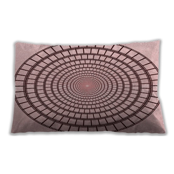 Ahgly Company Outdoor Rectangular Contemporary Lumbar Throw Pillow, 13 inch by 19 inch