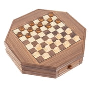 Trademark Games Octagonal Chess and Checkers Set