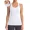 White, variant on Women Ribbed Seamless Tank Top with Built in Bra, Slim Fit Workout Tops for Yoga Pilates Running Casual Home Wear