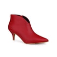 thumbnail image 1 of Unique Bargains Bottines à Talons Aiguilles à Bout Pointu pour Femmes Rouge US 9, 1 of 8