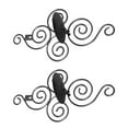 thumbnail image 4 of Wall Candle Holder, 2 Sets Swirl Iron Art Pattern European Style Wall Mounted Candlestick  For Cafe Bar For Living Room Black, 4 of 8
