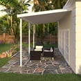 thumbnail image 5 of Four Seasons OLS TWV Series 20 ft wide x 8 ft deep Aluminum Patio Cover with 10lb Snow Load & 3 Posts in White, 5 of 7