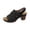 Black, variant on Women's Vintage Lace Up Gladiator Sandals, Open Toe Chunky High Heels with Laser Cut Straps, Comfortable Platform Sole with Stitching Detail, Adjustable Ankle Strap for Summer Party
