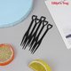 thumbnail image 1 of 100pcs/bag Fruit Fork Mini Clear Disposable plastic Forks For Party BBQ Sticks Picks Skewer Set Home Dining Food Cake, 1 of 5