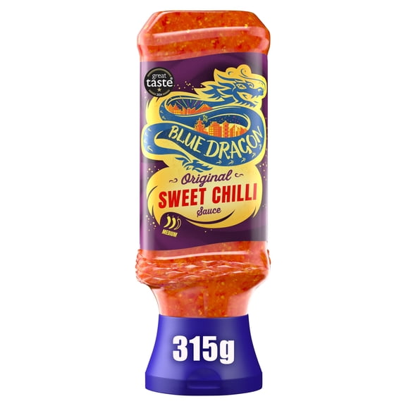 Blue Dragon Original Thai Sweet Chilli Dipping Sauce 315g, Imported from Britain