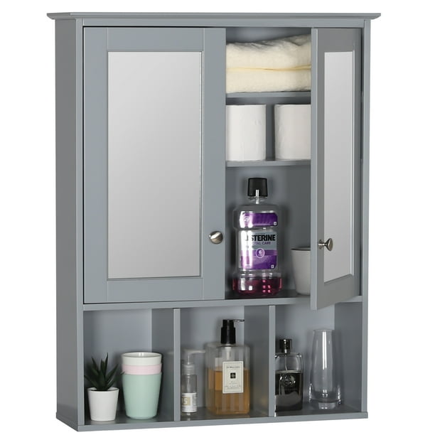 VEIKOUS Oversized Bathroom Medicine Wall Mounted Storage with 2