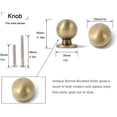 thumbnail image 2 of SeraphinaT 10 Pack 1 Inch (25mm) Diameter Round Solid Vintage Brushed Antique, 2 of 5
