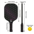 thumbnail image 3 of Hearth & Gear Set With 2 And 4 For Outdoor Sports For Beginners Lightweight With Ergonomic Handle And Durable Fiberglass Face Automatic Pitching compatible with Machine Baseball Live Us Open Tennis, 3 of 7