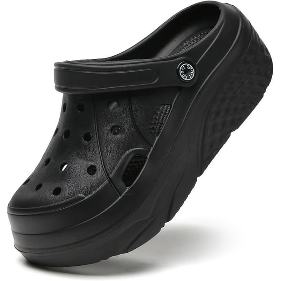 Womens Platform Clogs Garden Shoes Waterproof Beach Pool Sandals Summer Mules Home Slippers Shower Shoes