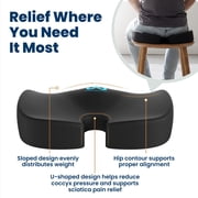 Everlasting Comfort Memory Foam Seat Cushion for Office Chairs and Car Seats