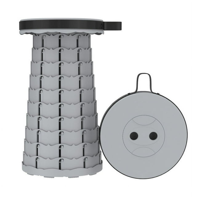 Tabourets Pliants Rétractables, Tabouret de Camping Portable, Tabouret Pliable Léger Mais Plus Robuste pour la Pêche, les Randonnées, le BBQ, les Fêtes, les Activités de Plein Air, Charge Max 600 Lb