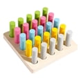 thumbnail image 1 of Bloques cilíndricos Montessori en miniatura, bloques cilíndricos con forma de zócalo, bloques cilíndricos con forma de perilla de madera y cognición, 1 of 9