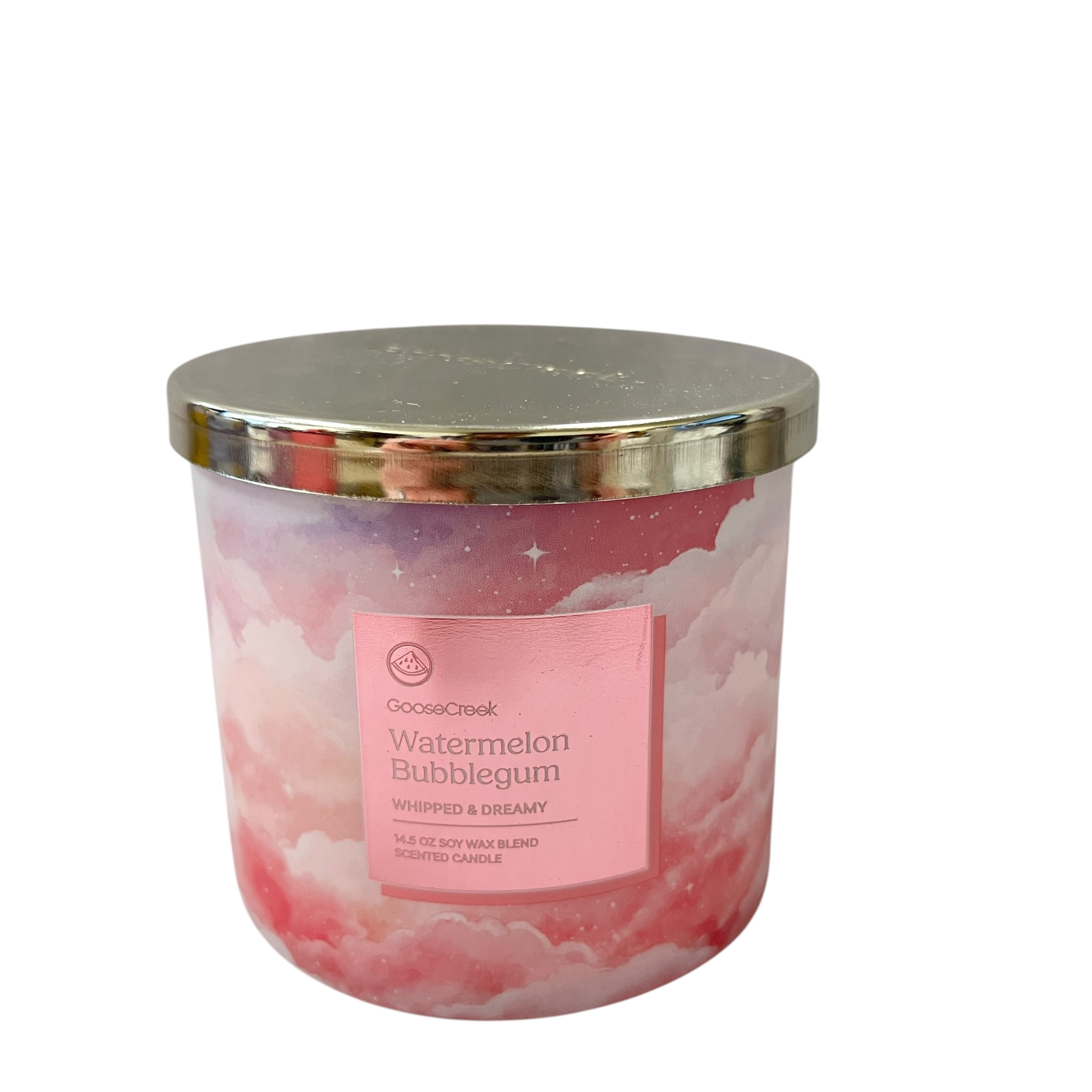 Goose Creek Watermelon Bubble Gum Scented 3 Wick Candle 14.5 oz