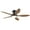 Brown, variant on PHORUS 46'' Modern Low Profile Ceiling Fan with Light, Remote & App Control, Quiet DC Motor, Reversible, Dimmable LED,Flush Mount for Bedroom, Kitchen, Indoor/Outdoor Patio, White
