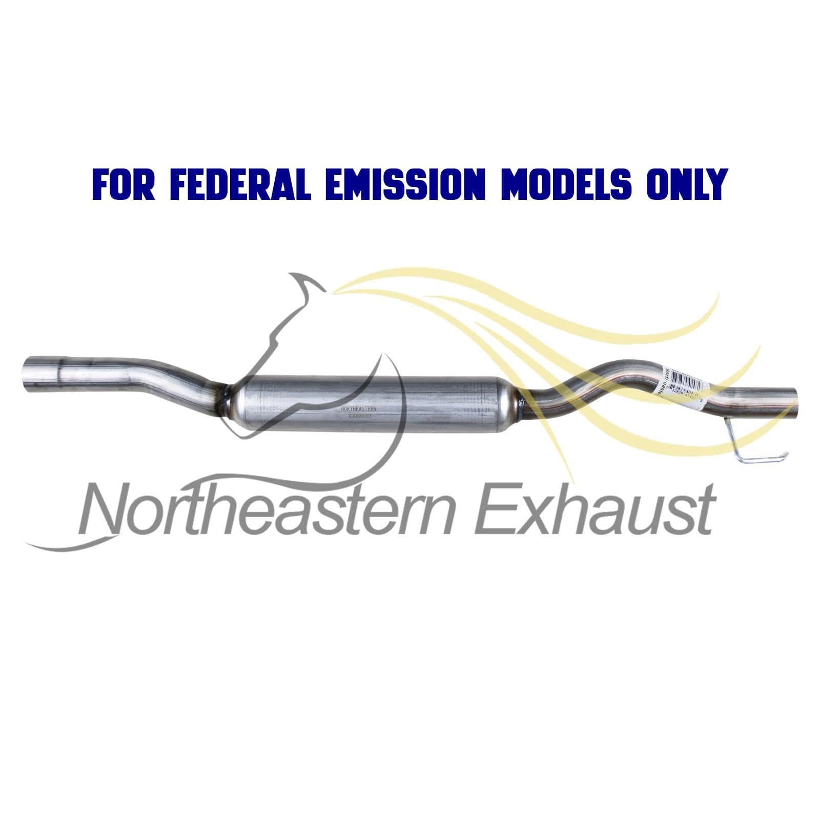 Northeastern Exhaust Resonator Pipe Fits 2008-2019 Nissan Rogue & 2014-2015 Rogue Select 2.5L - Direct Fit | Stainless Steel | Includes Gasket & Clamps