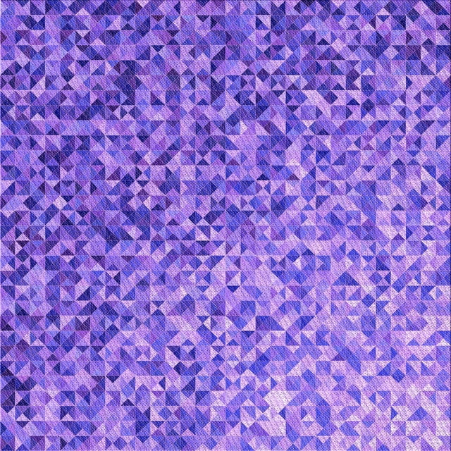 Ahgly Company Machine Washable Indoor Square Transitional Heliotrope Purple Area Rugs, 7' Square