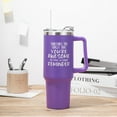 thumbnail image 4 of Inspirational Gifts for Women, Sometimes You Forget You''re Awesome 40 oz Tumbler with Handle and Straw, Birthday Gifts for Her Mom Wife Girlfriend and Sister - Purple, 4 of 6
