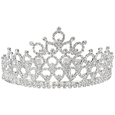 Simplicity Women's Prom Queen Crystal Rhinestones Crown Tiara