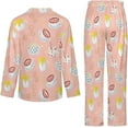 thumbnail image 6 of Top-kevin Cute Ghost Cherry Women's Long-Sleeve Shirt And Full-Length Bottom Pajama Set, 6 of 12