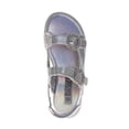 thumbnail image 3 of Badgley Mischka Little and Big Girls Double Buckle Embellished Sandals, 3 of 6
