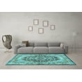 thumbnail image 3 of Ahgly Company Indoor Rectangle Persian Light Blue Traditional Area Rugs, 7' x 10', 3 of 4