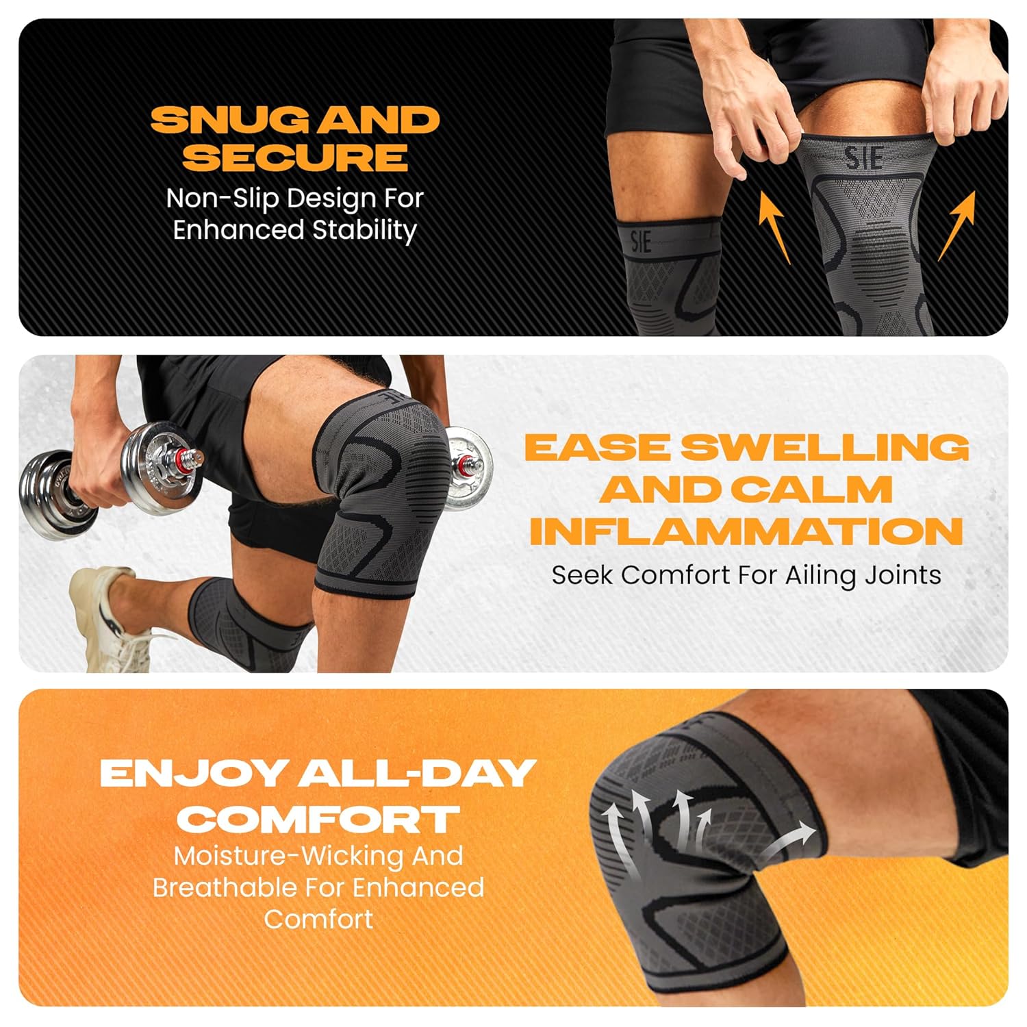 Special Essentials Knee Compression Sleeve 2 Pack photo 2