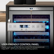 Whynter Elite Spectrum Lightshow 54 Bottle Stainless Steel Refrigerator BWR-545XS