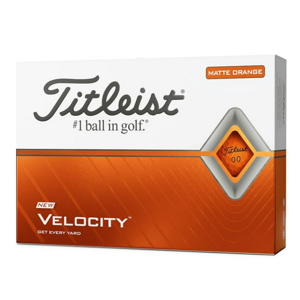 Titleist Velocity Matte Orange Balls