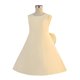 thumbnail image 2 of Vestido de manga corta con cuello redondo para niña, moda de color liso, sin mangas, con lazo, para niñas de talla mediana y grande., 2 of 9