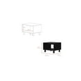 thumbnail image 4 of Pemberly Row Contemporary 2-Piece Living Room Set Engineered Wood Black, 4 of 4