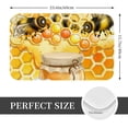 thumbnail image 2 of Balery Honey Bee Felpudo de franela, resistente a las manchas y a la decoloración, para uso interior y exterior, fácil de limpiar, 40 x 60 cm, 2 of 7
