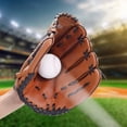 thumbnail image 2 of HOMEIORA Baseball + Softball Glove - Youth Mitt - 9.5" Right Hand Throw, Brown (1 Pack), 2 of 8