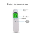thumbnail image 4 of Touchless  InfraredForehead Thermometer for Body and Surface Temperature, Fahrenheit/Celsius,  Babies, Kids, Adults, Digital LED Color Screen, Beep Alarm, Battery Included, 4 of 5