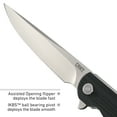 thumbnail image 4 of CRKT LCK + Everyday Carry Assisted Folding Knife with Liner Lock: Stainless Steel Plain Edge Blade, Glass-Reinforced Nylon Handle, Pocket Clip, 3810, 4 of 8