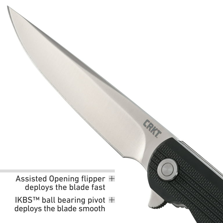 CRKT LCK + Everyday Carry Assisted Folding Knife with Liner Lock