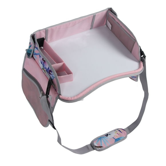 Toddler Car Drawing Board,Board Erasable Whiteboard Foldable Portable Kids Travel Tray with Strap Easy Management for Long Journey Entertainment