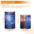 thumbnail image 3 of ALAZA New Year Fireworks Scene 2 PCs LED Flickering Flameless Candles with Remote Timer Battery Operated Candle, 3 of 7