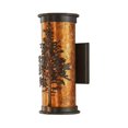 thumbnail image 2 of Meyda Tiffany 146067 Tamarack 2 Light 12" Tall Wall Sconce - Bronze, 2 of 4