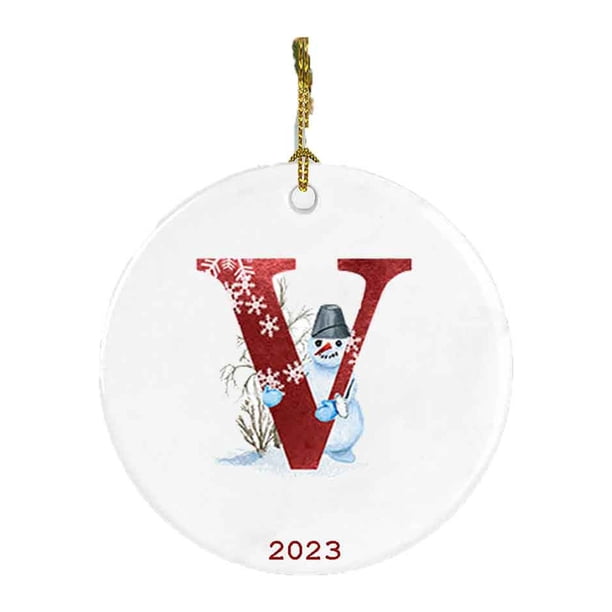Fiudx Colgante de Muñeco de Nieve Navideño 2023, Diseño Acrílico Artesanal, Decoración Colorida para Coche, Accesorio para Oficina y Hogar, Regalo Perfecto para Las Fiestas, Tamaño 7 X 0,4 Cm