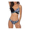 thumbnail image 1 of Aayomet Maillots de Bain pour Femmes 2024 Pack Rigide Maillots de Bain Assortis à Rayures Ensemble Tankinis (Noir, m), 1 of 5