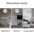 thumbnail image 6 of Wall Clock Silent Non Ticking Wall Clocks Battery Operated, Rustic Coastal Country Clock Decorative for Bathroom Kitchen(10 Inch), 6 of 7