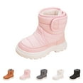 thumbnail image 5 of XXWXYD Boots Girls and Boys Children's Casual Shoes Mesh Soft Sole Breathable Sports Short Boots for Fashion Classic Comfortable Shoe(3-3.5 Years,Pink), 5 of 6