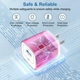 thumbnail image 5 of Micro USB Charger Block Fast Charging, 2 Pack Wall Charger with USB A to Micro Charging Cable 6FT, USB Charger Plug Android Phone Charger High Speed Micro Cable Compatible for Samsung, Android, Pink, 5 of 7