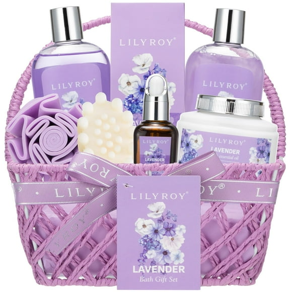 Set de regalo de spa Lily Roy Pampering, 8 unidades, color lavanda, para mujer