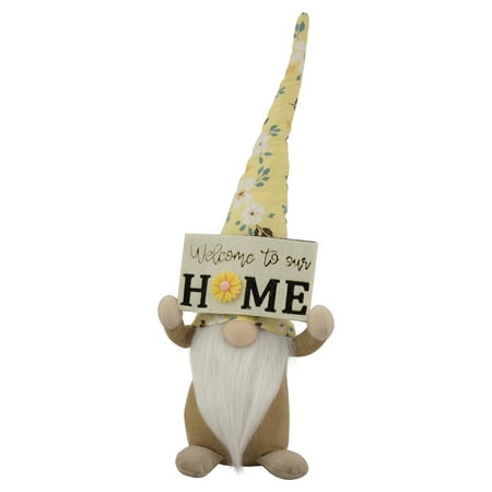 UPC: 0191296935159 | 15.25 Spring Sunflower Hat Gnome with Home Sign