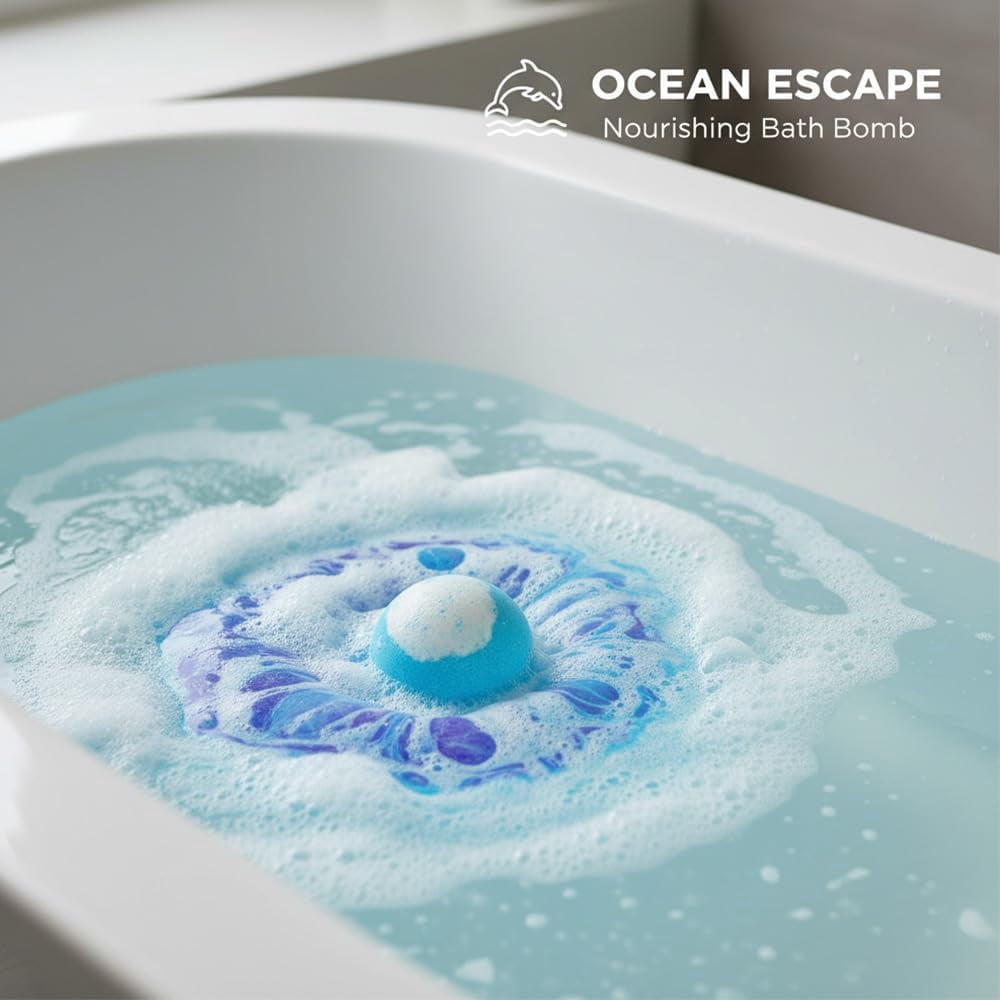 Easter Bath Bombs with Surprise Inside, 12 Pack Fizzy Bubble Bath Gift Set, Dinosaur Egg & Ocean Theme Bath Fizzies, Natural Sea Salt Color Changing Spa Balls