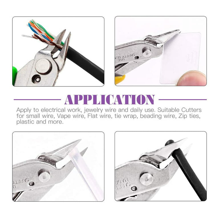 56 Diagonal Pliers Electrical Wire Cutters Side Professional Universal  Flush Nipper Multifunctional Hand Tools For Electrician