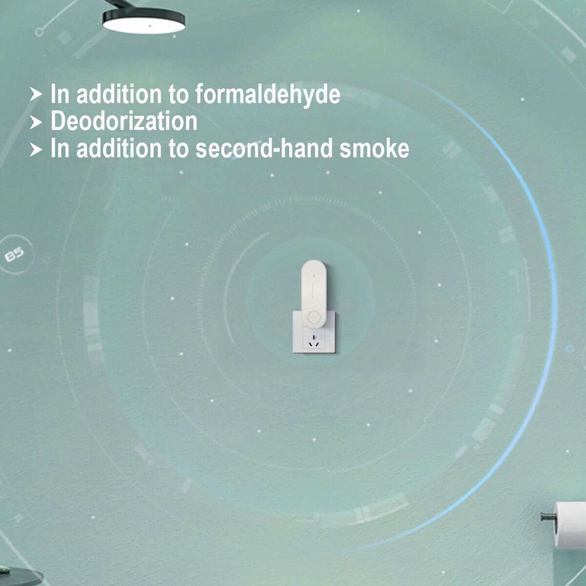 CRESTIN- Pure Air-Negative Ion Air Purifier Mini Plug-In Portable For Home Office Smoke