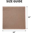 thumbnail image 4 of 100% Cotton Waffle Weave Kitchen Dish Cloths, Ultra Soft Absorbent Quick Drying Dish Towels, 12x12 Inches, 6-Pack, Brown, 4 of 7
