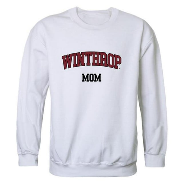 W Republic 564-255-WHT-03 Sweat-Shirt Col Rond pour Femmes Winthrop Eagles Mom, Blanc - Large